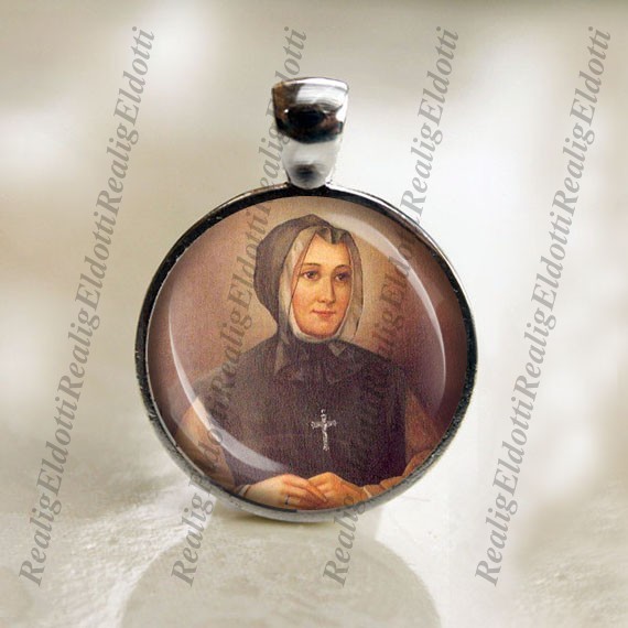 St. Paula Frassinetti Catholic Religious Medal Pendant / Charm Cabochon