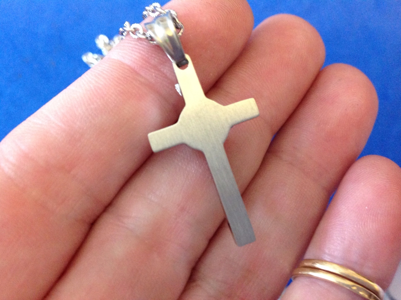 St BENEDICT Protection NECKLACE Saint Stainless Steel CRUCIFIX 27″ Men’s Women’s