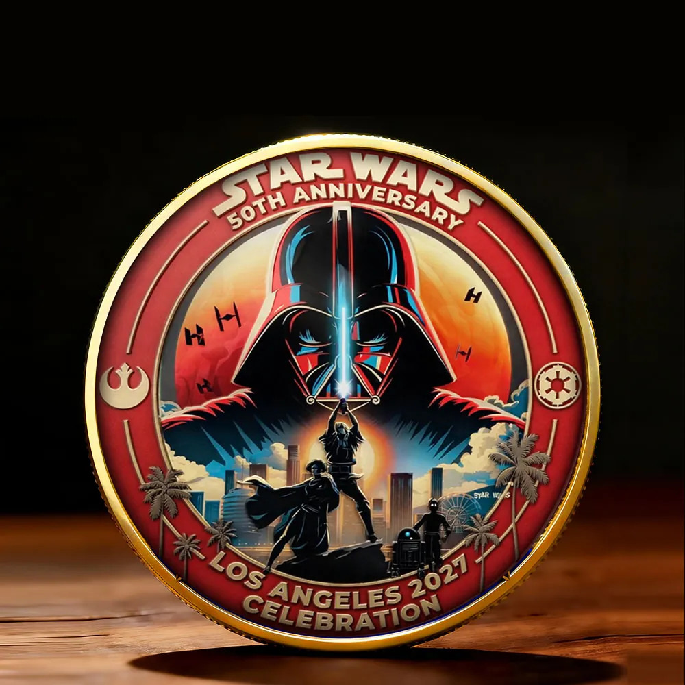 Star Wars 50th Anniversary 2027 Commemorative Coin, Star Wars Los Angeles 2027