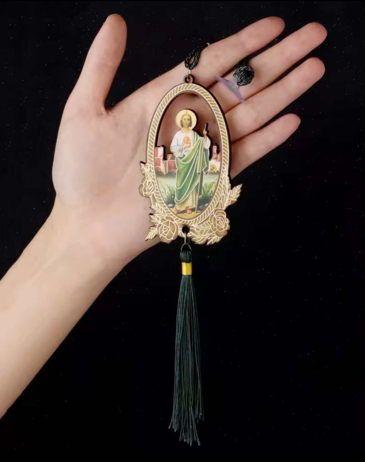 St. Jude Home Protector Cross Door Hanger Decor San Judas Tadeo Colgar