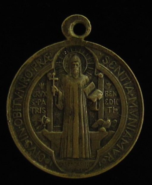 Vintage Saint Benedict Medal Religious Holy Catholic Patron Saint of Europe
