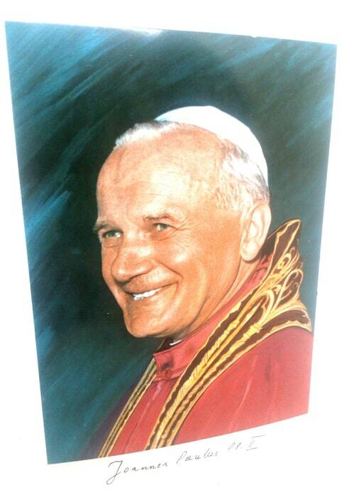 Pope John Paul II 4 Rome Basilicas Gold-Plated Medallion w/Free Vatican Postcard