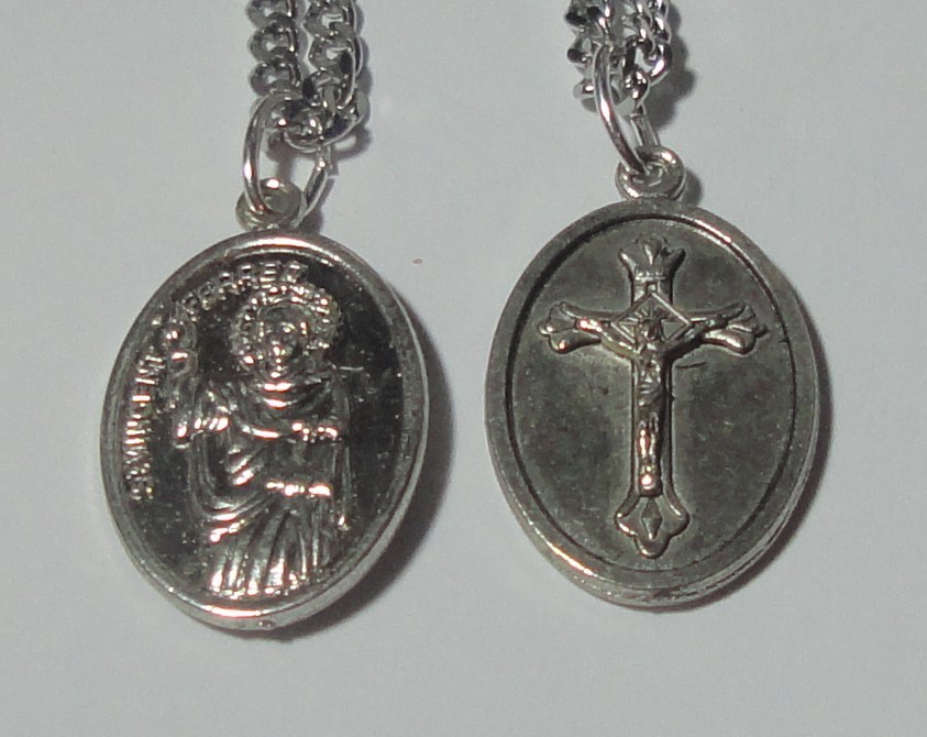 St Vincent Ferrer Holy Medal Angel of Apocalypse Construction Workers & Plumbers