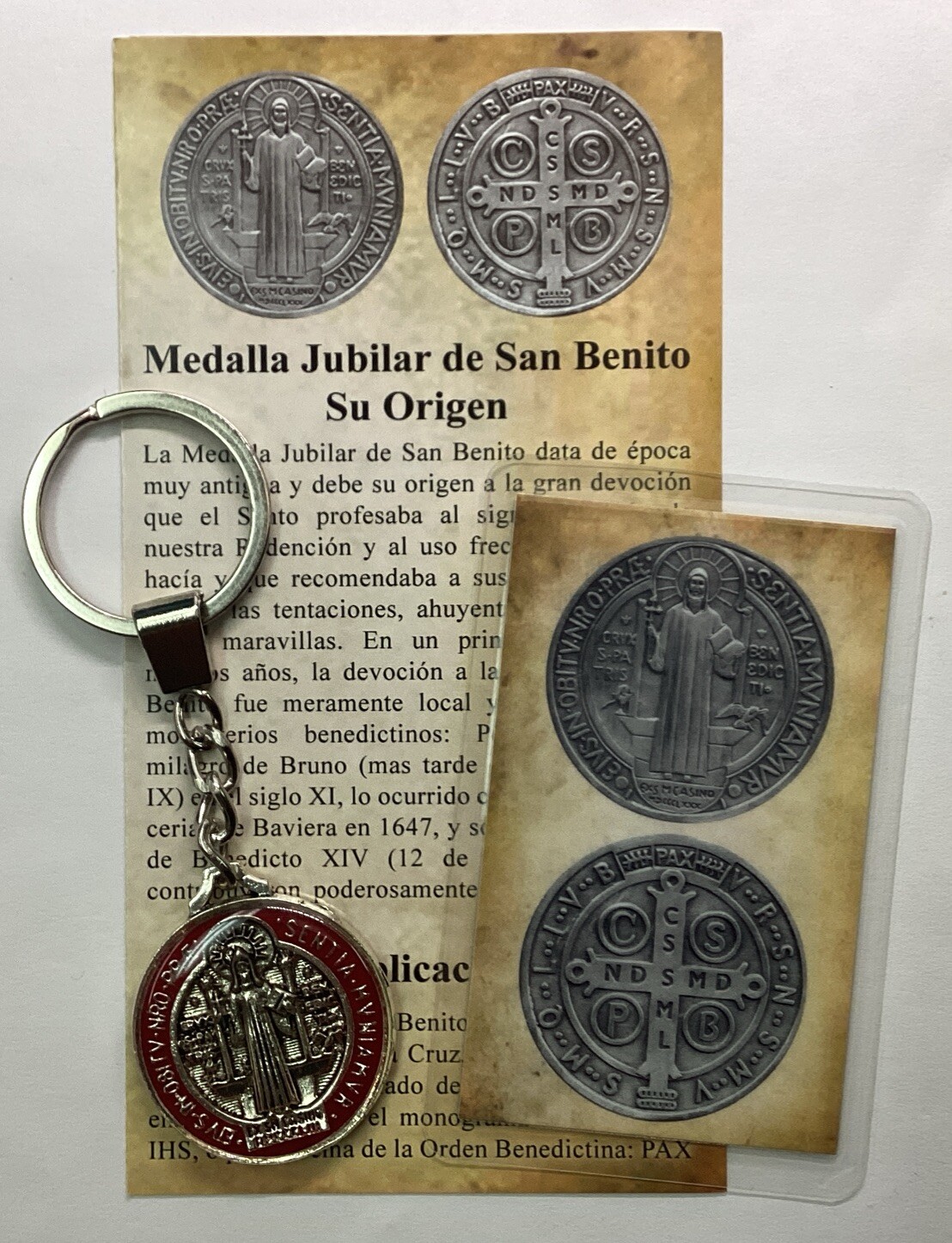 llavero De San Benito Abad, St Benedicth Keychain