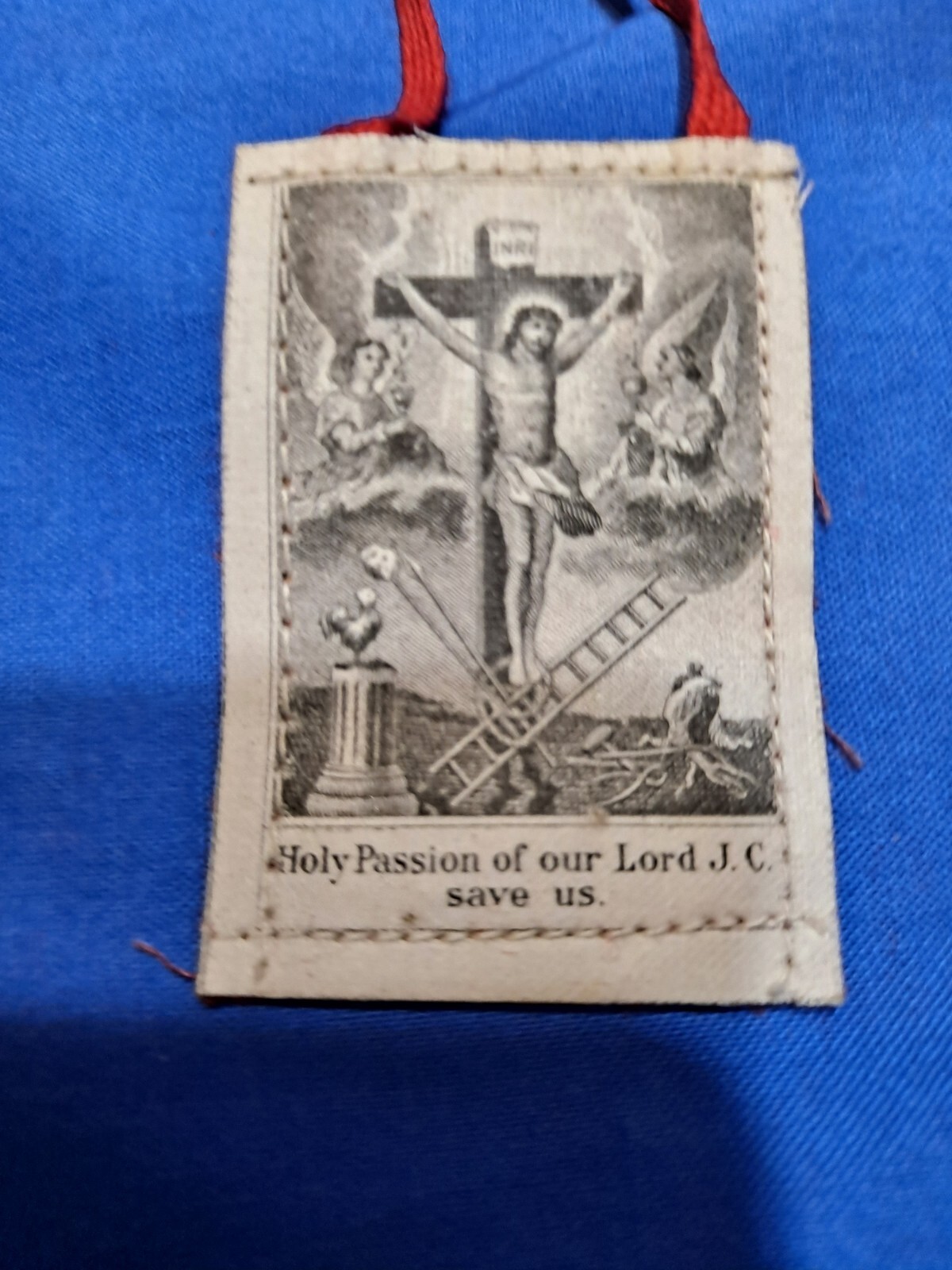 Antique Red Passion Scapular never worn