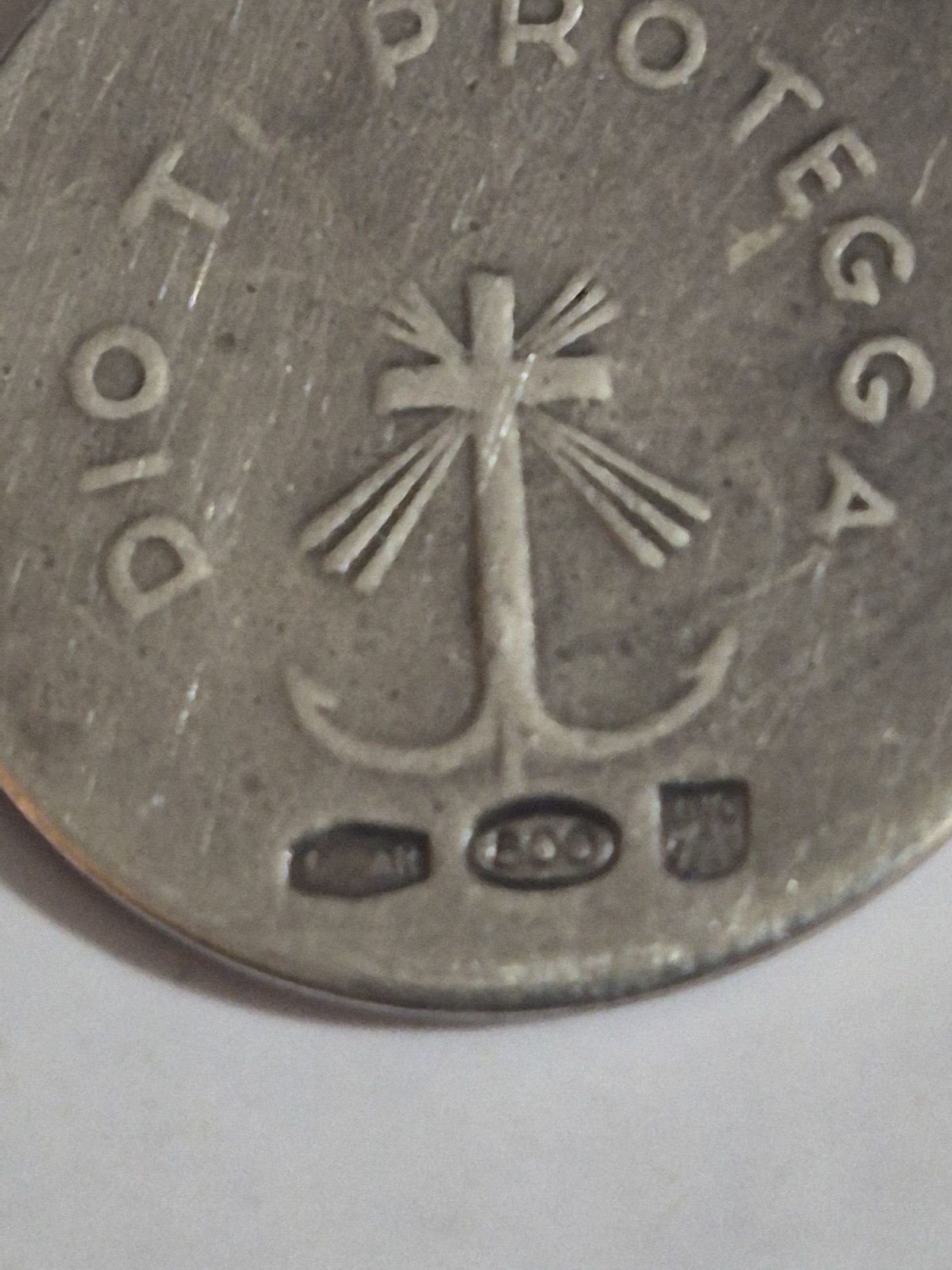 “Vintage Italian UnoAerre 800 Silver Jesus Christ Medal Pendant 1AR Gori Zucchi”