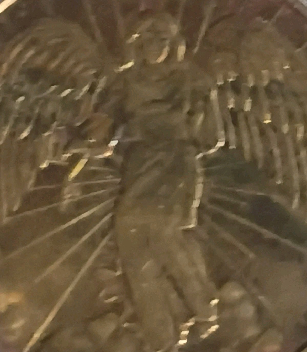 Vintage Guardian Angel-Double-Sided Gold Plated Good Luck Coin