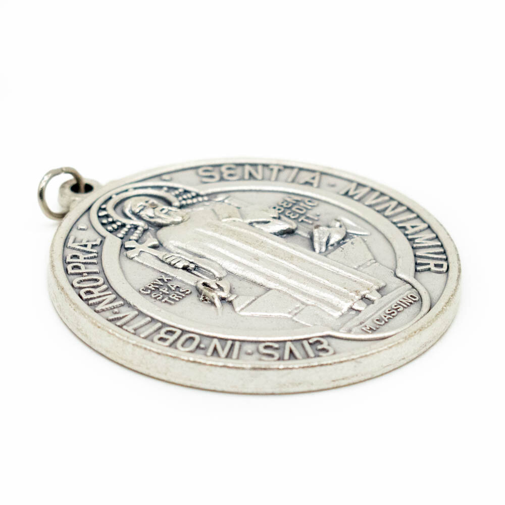 Saint St Benedict Medal Italy Protection From Evil Extra Large 2 Inch Pendant
