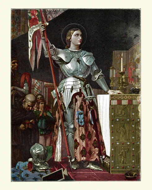 St Joan of Arc Pray for Us Medal 925 Sterling Silver chain necklace+ prayer card
