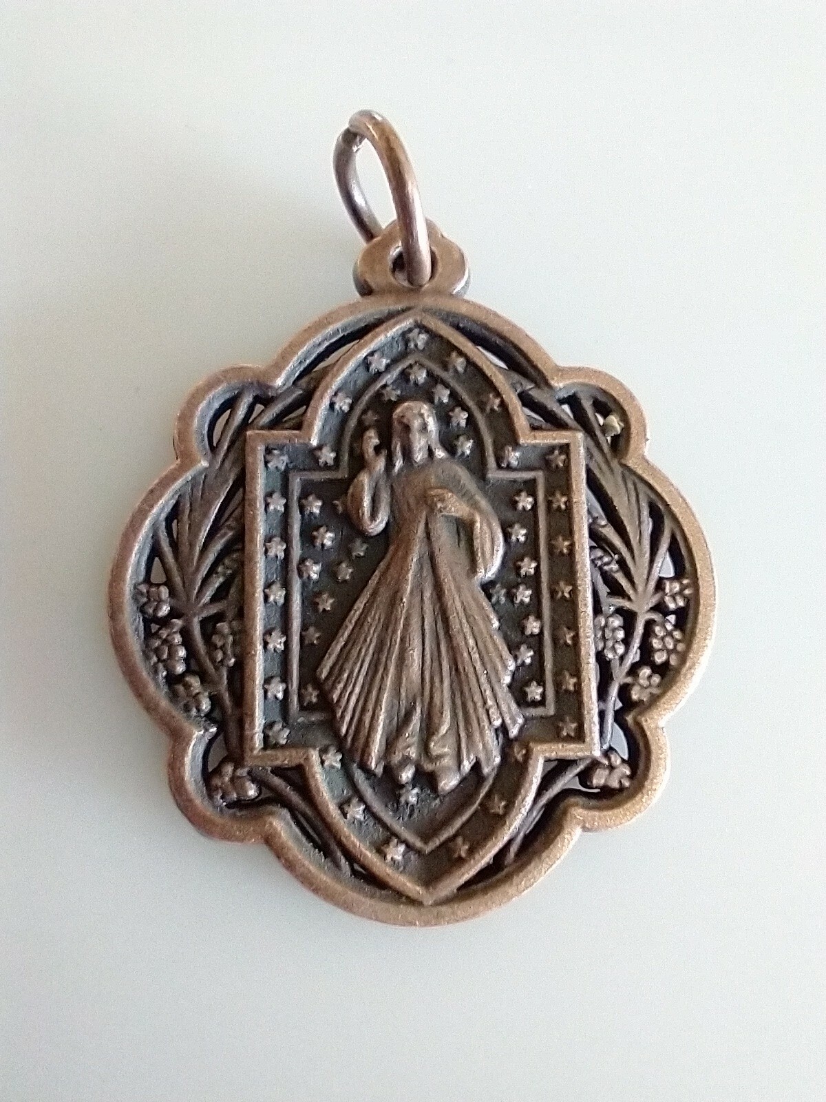 Catholic New Divine Mercy Vintage Style Antique Look