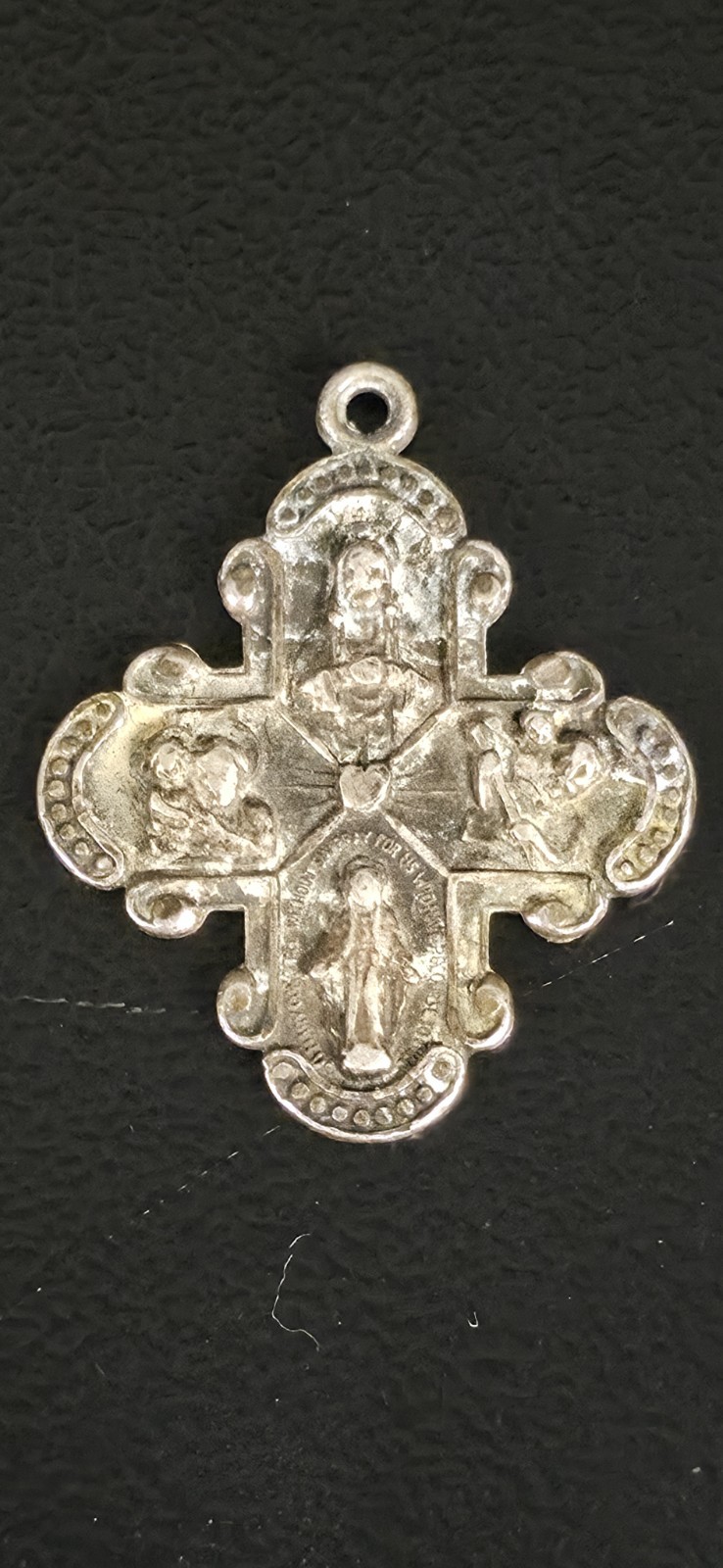 12pc Vintage Catholic Medal Crucifix Lot A Gale Sterling St Michael Italy