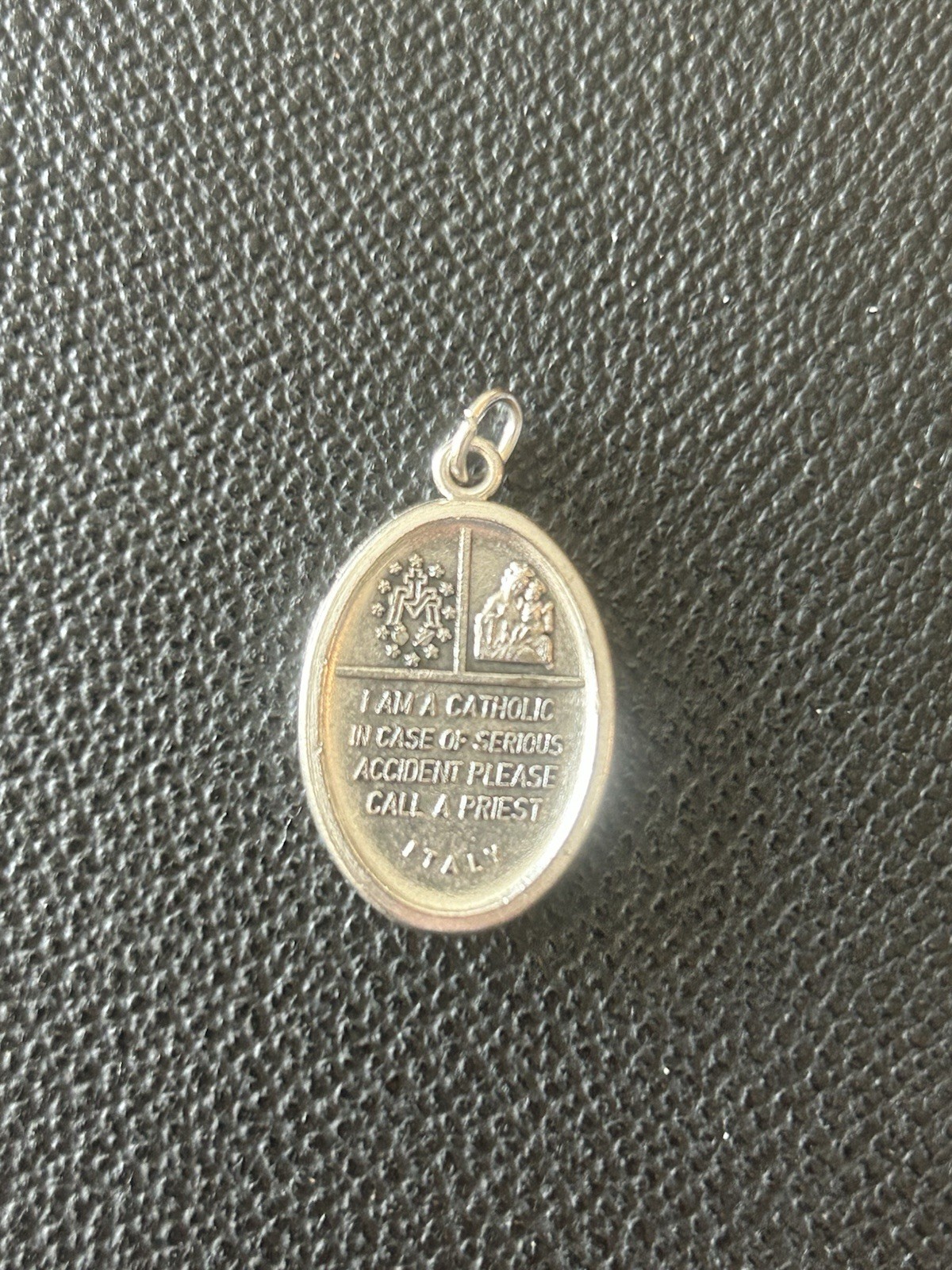 Two Sided Four Way Cross Pendant I Sm A Catholic Medal Italy