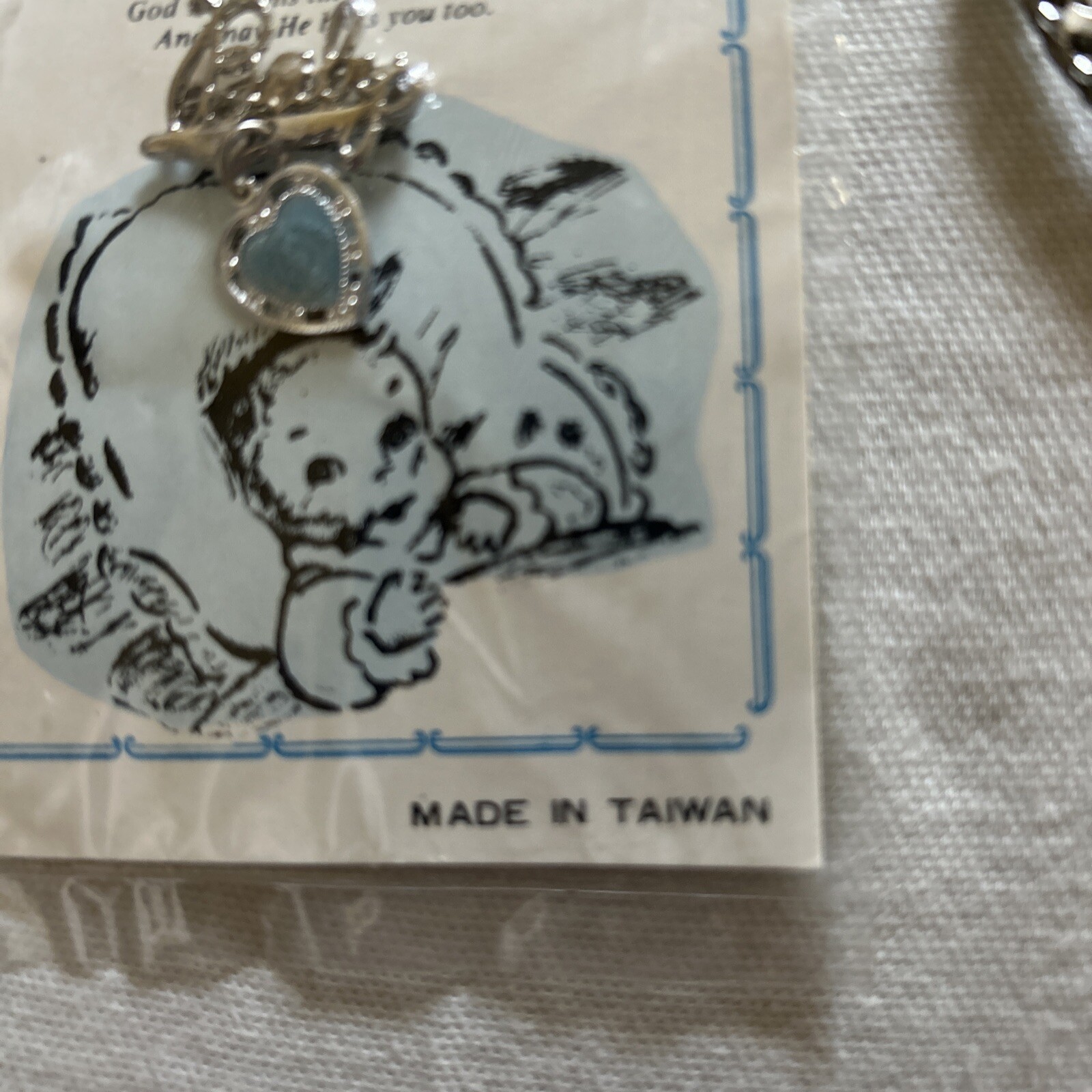 Religious Medal And Pin Made In Taiwan For Baby Boy Crib Or Room