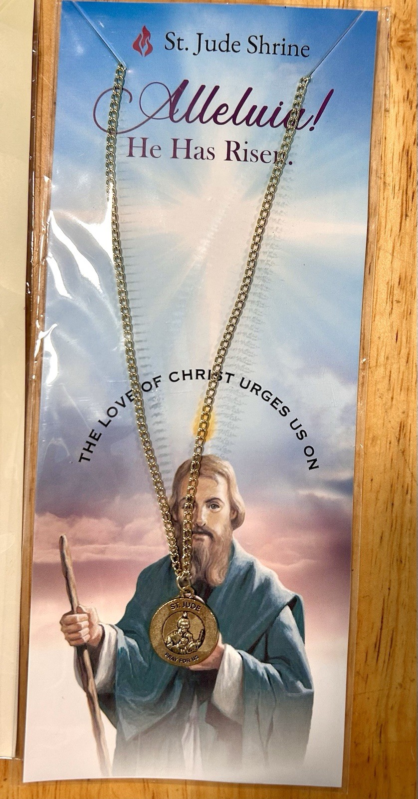 Lot 9 Catholic Medal Necklaces Religious NEW St Jude St Joseph -Anthony Prayer