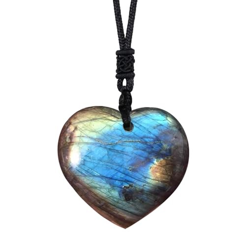 Anjiucc Natural Gemstone Tree of Life Black Obsidian/Golden Obsidian Pendant