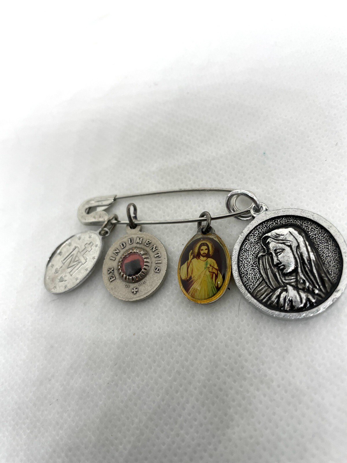 St. Perigrene Religious Medals Mother Mary Multi Religious 4 Medals