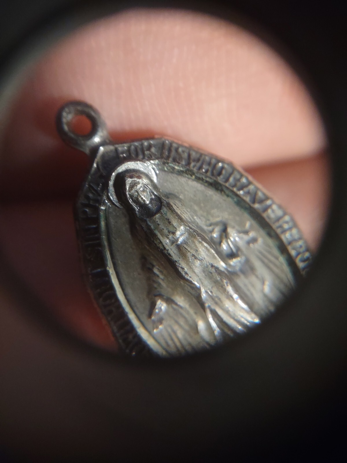 4.7 Grams HMH Vintage Mary Medal Sterling Silver 925 Religious Holy