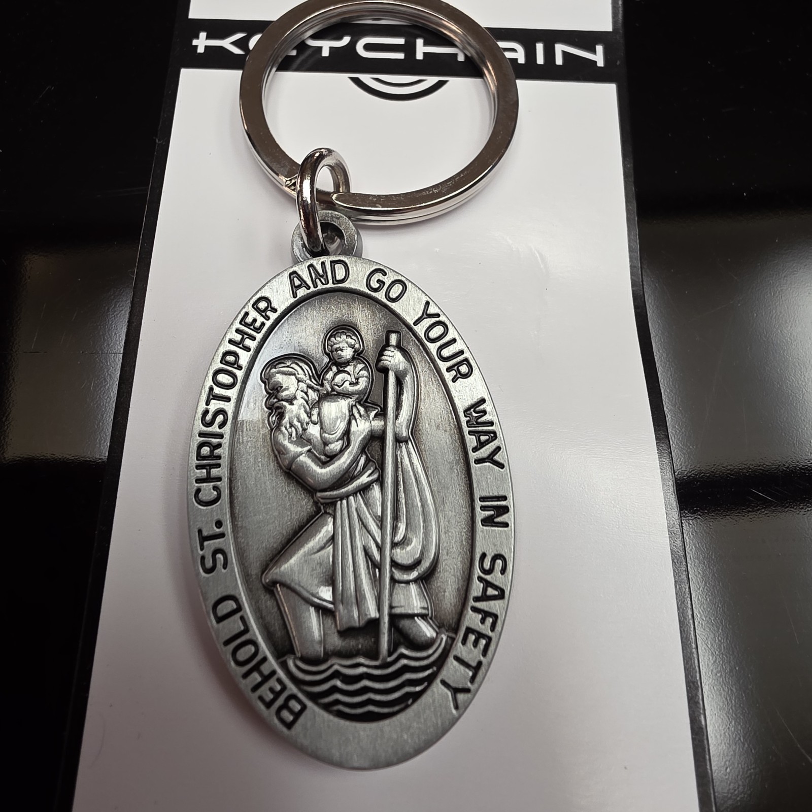 3 Saint Christopher keychain metal. Go your way in safety