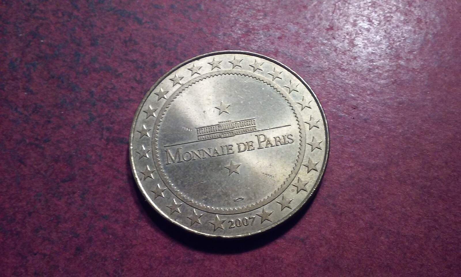 2007 Commemorative Coin Medal Gold-Tone Basilique Du Sacre Coeur Montmartre