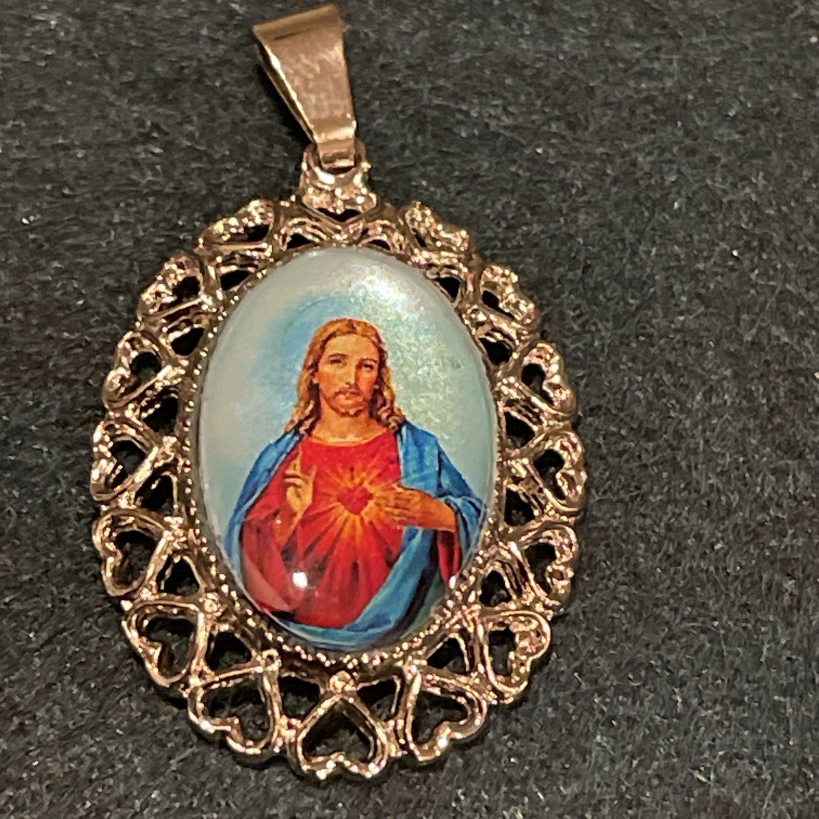 Lot Of 5 Religious Medals Pendants Charms Divine Mercy Virgen De Guadalupe +