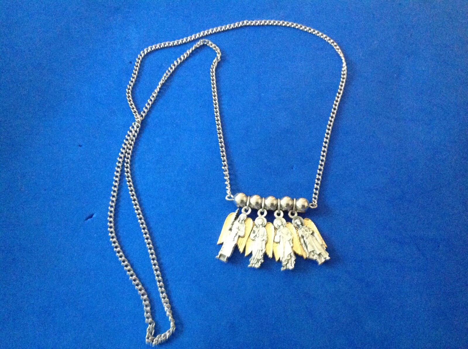 4 GP Archangel NECKLACE St Medals Michael Gabriel Raphael Saint Uriel