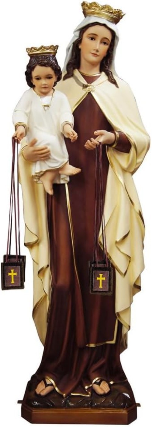 Classic Rectangular Brown Scapulars – 3 Pack for Home Blessings and Devotion