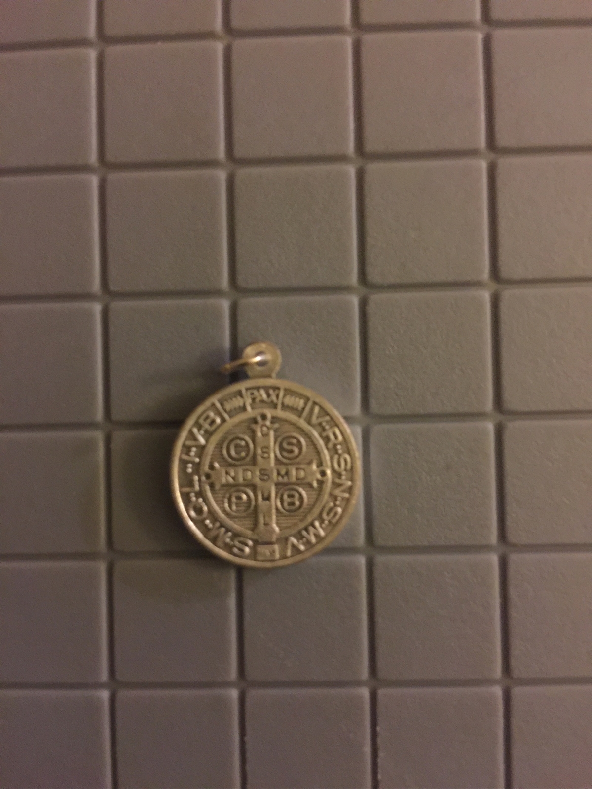 St Benedict Medal .75 Inch Saint Pendant + Ball Chain + Holy Card FREE SHIPPING