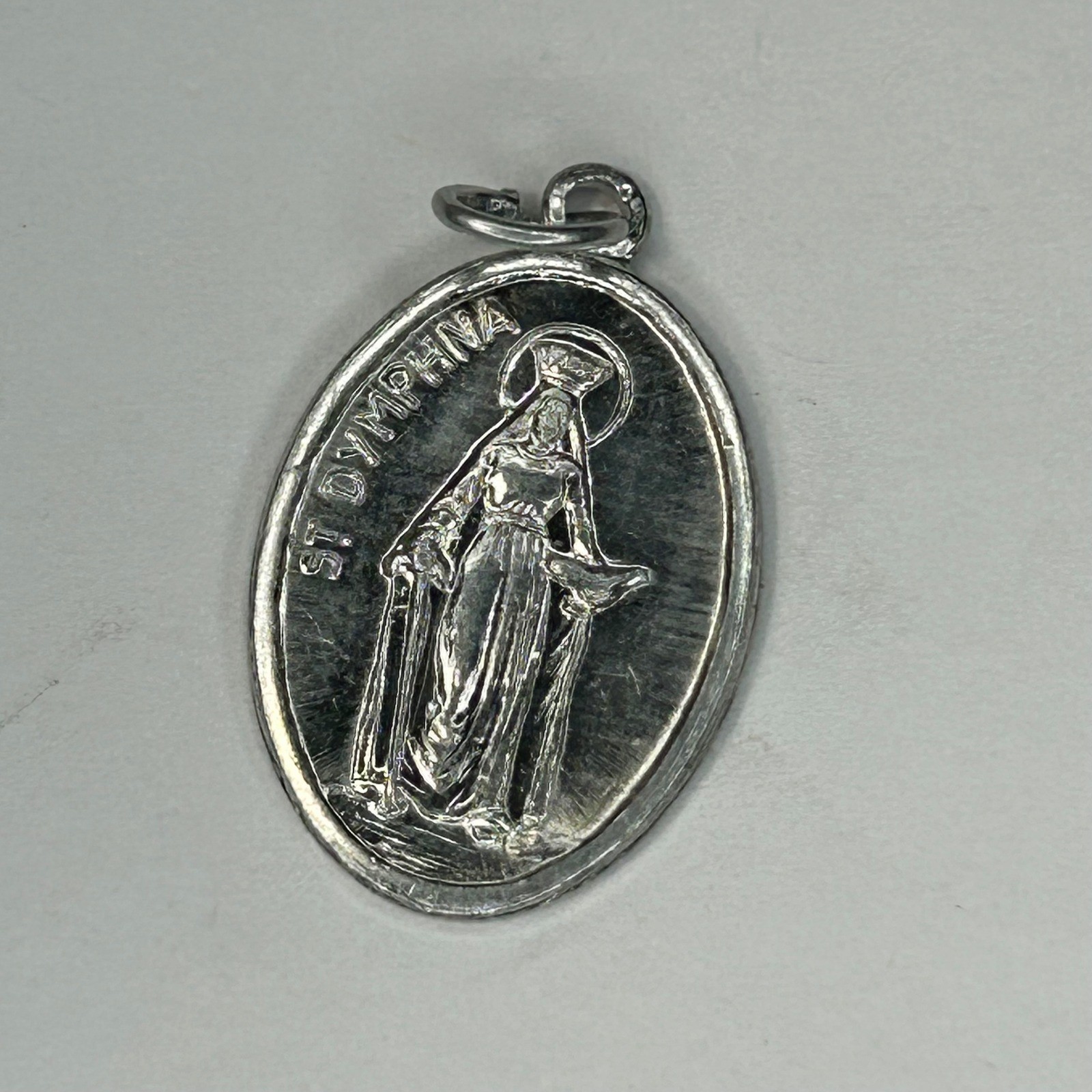 Lot of 6 Catholic Saint Medals Italy St Michael Joseph Ann Dymphna