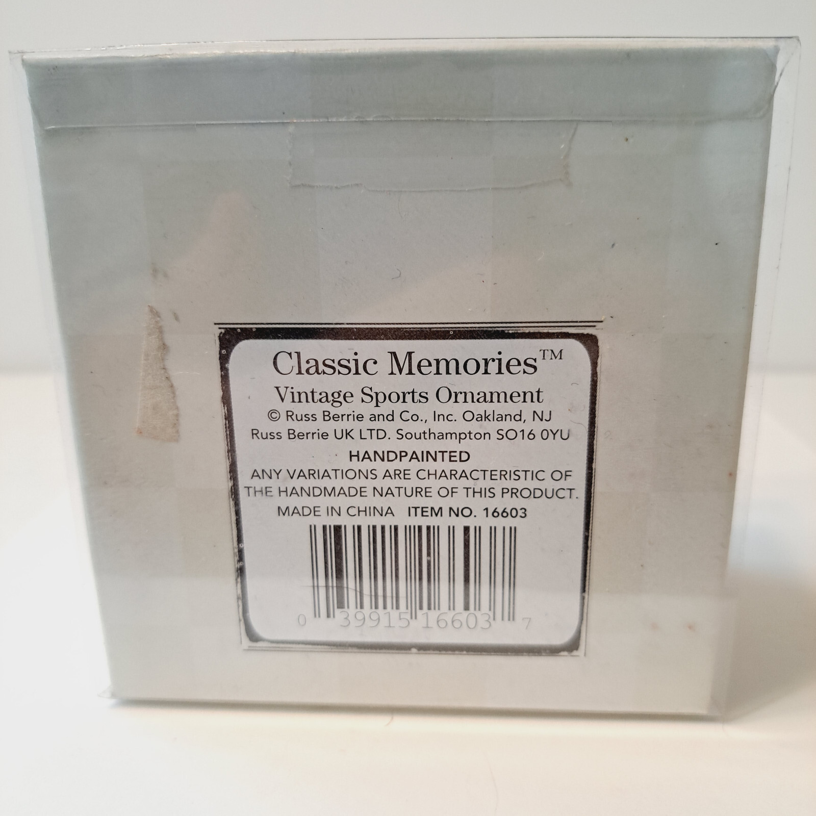 Russ Classic Memories Vintage Sports Ornament Football, Pads, & Cleats