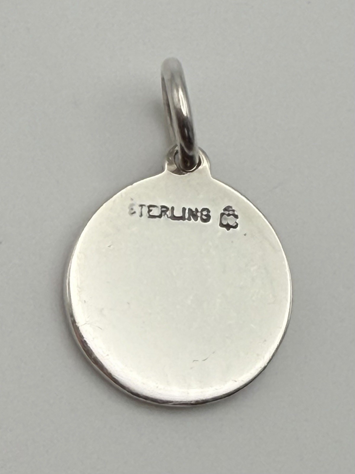 Charles Thomae Sterling Silver Saint Christopher Protect Us 2.25g, 14.4mm