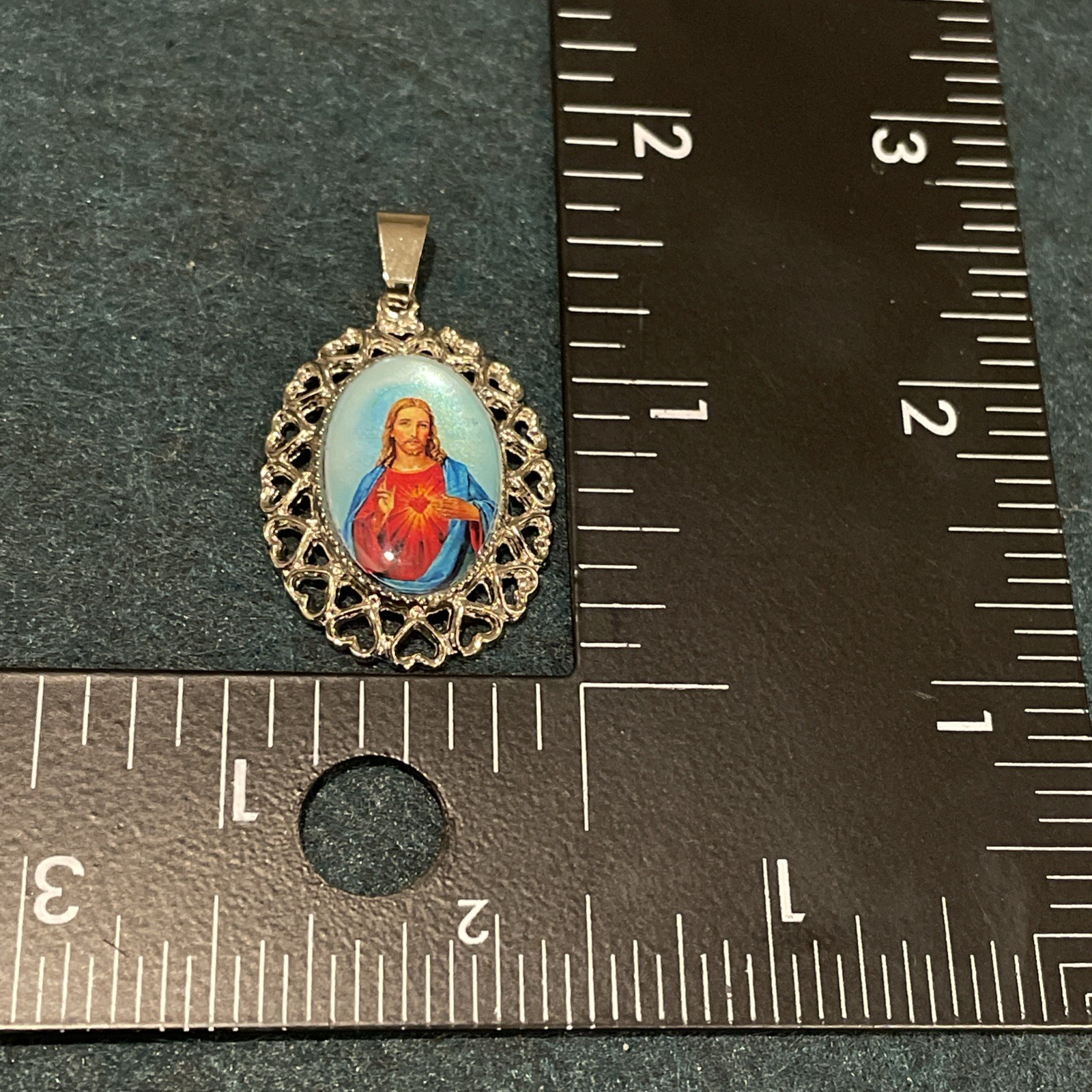 Lot Of 5 Religious Medals Pendants Charms Divine Mercy Virgen De Guadalupe +