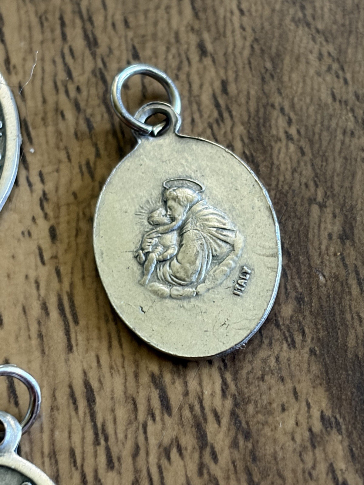 Vintage Lot Of (4) St. Francis of Assisi Italy Silver-tone Medals
