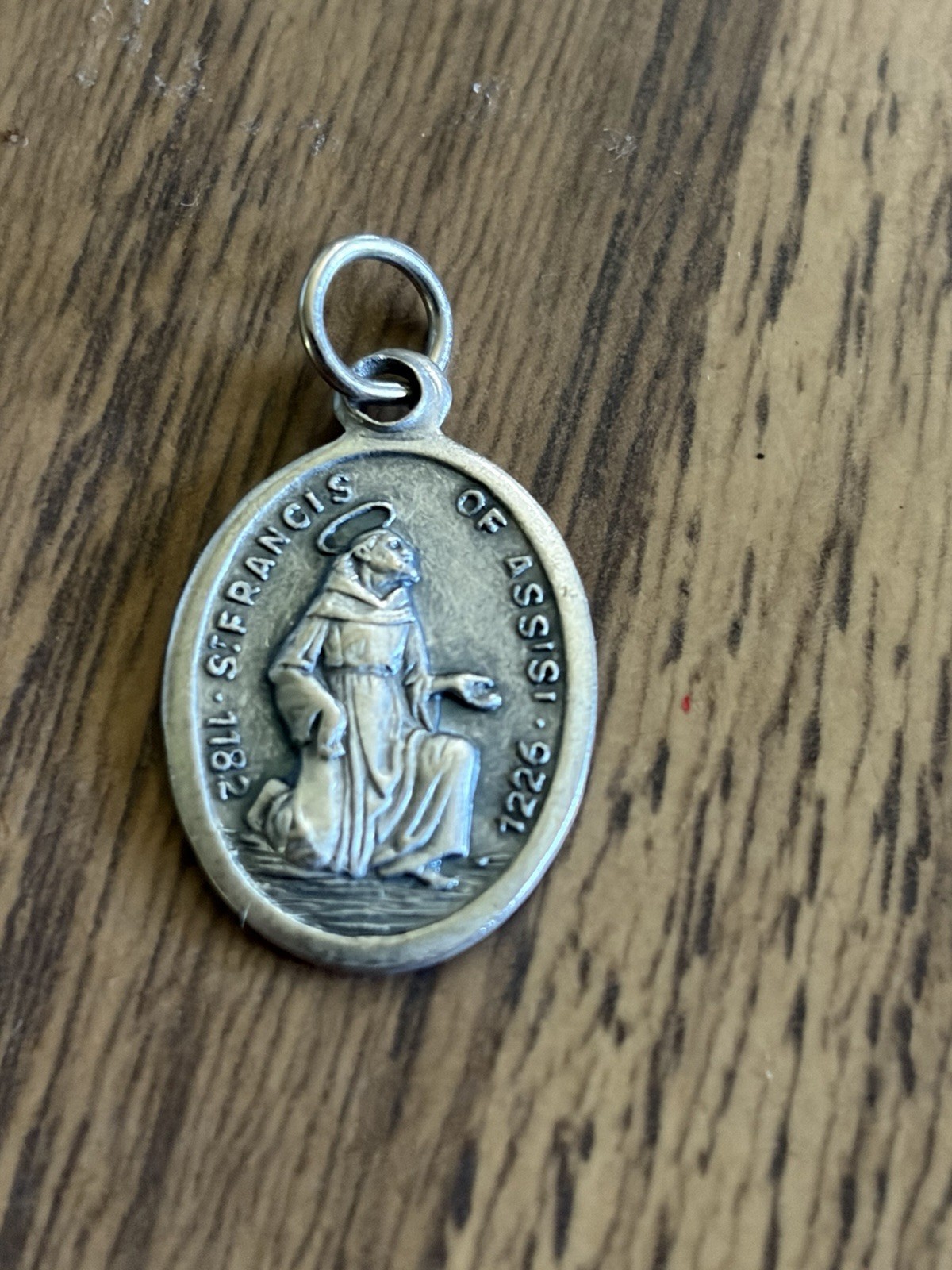 Vintage Lot Of (4) St. Francis of Assisi Italy Silver-tone Medals