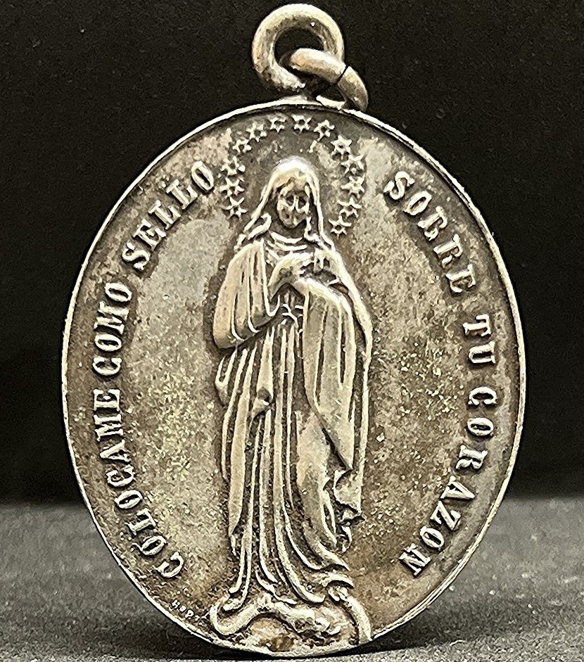 Spain 1900´ old Immaculate Conception My daughters, adorn me w flowers of purity