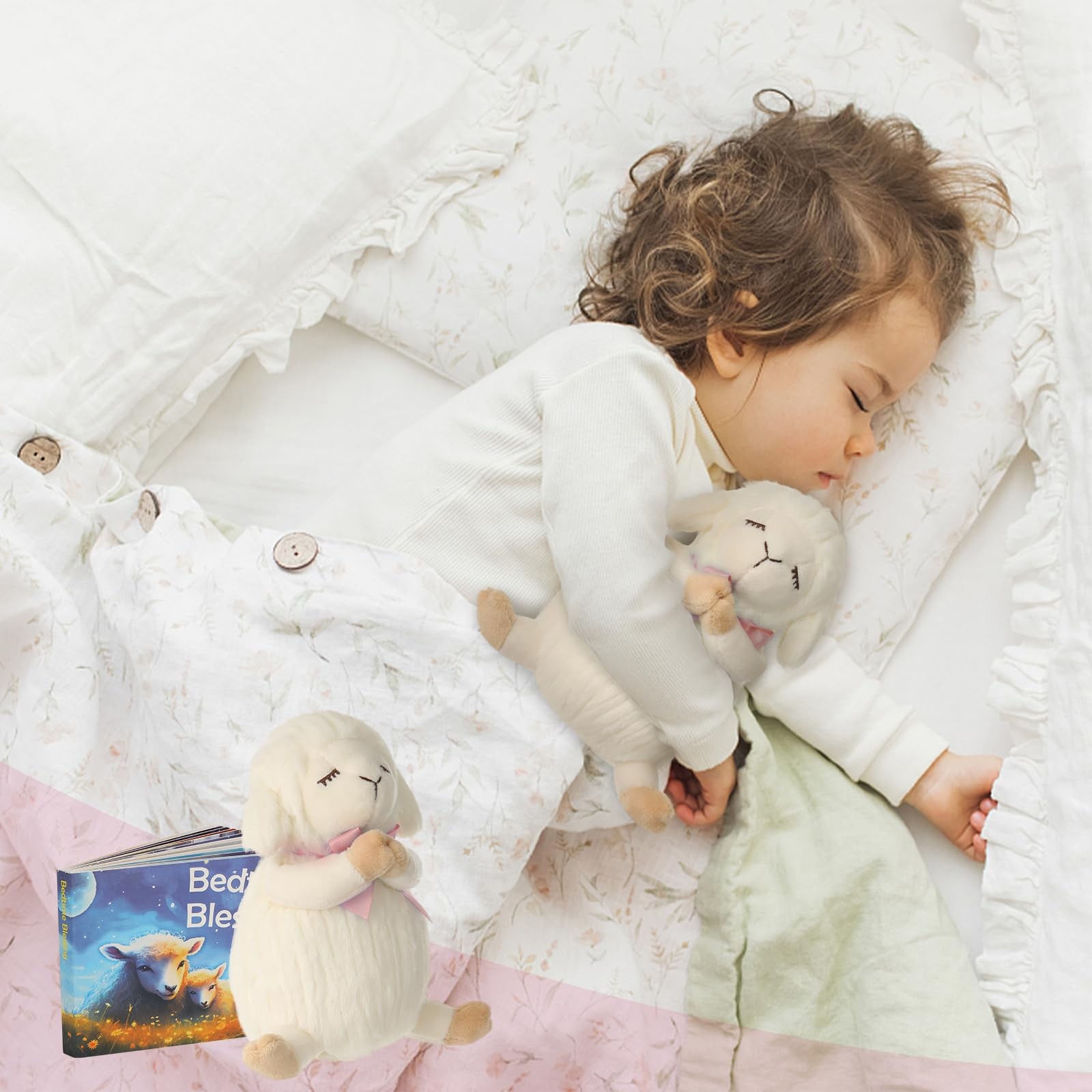 Sawnfay Baptism Gifts for Girls and Newborn Baby, Christening Set, Pink