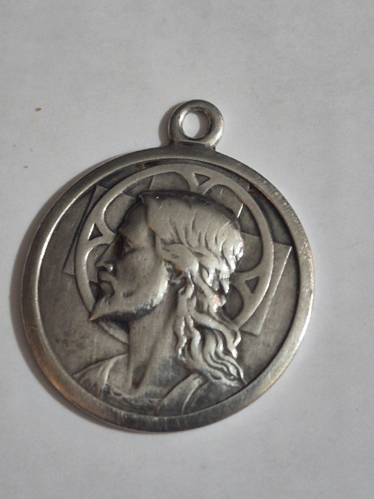 “Vintage Italian UnoAerre 800 Silver Jesus Christ Medal Pendant 1AR Gori Zucchi”