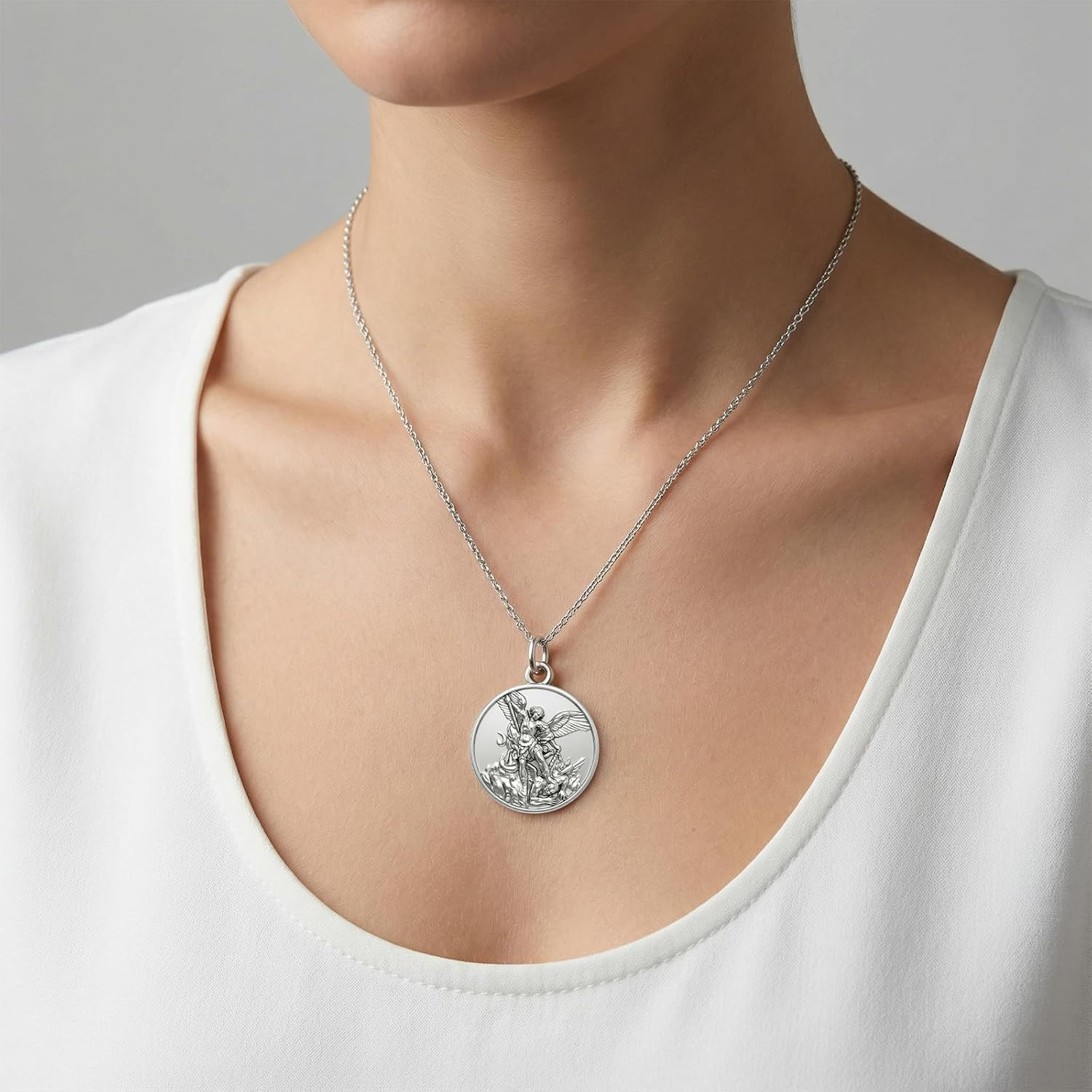 10 Pcs St Michael Medal Saint Michael Pendant,St Michael Pendant