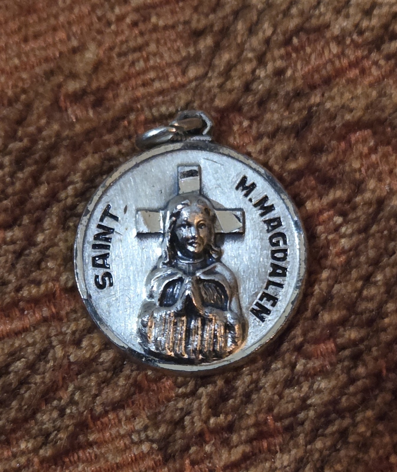 Vintage Lot of 7 Sterling Silver Religious Medals Pendants Catholic 40.2g