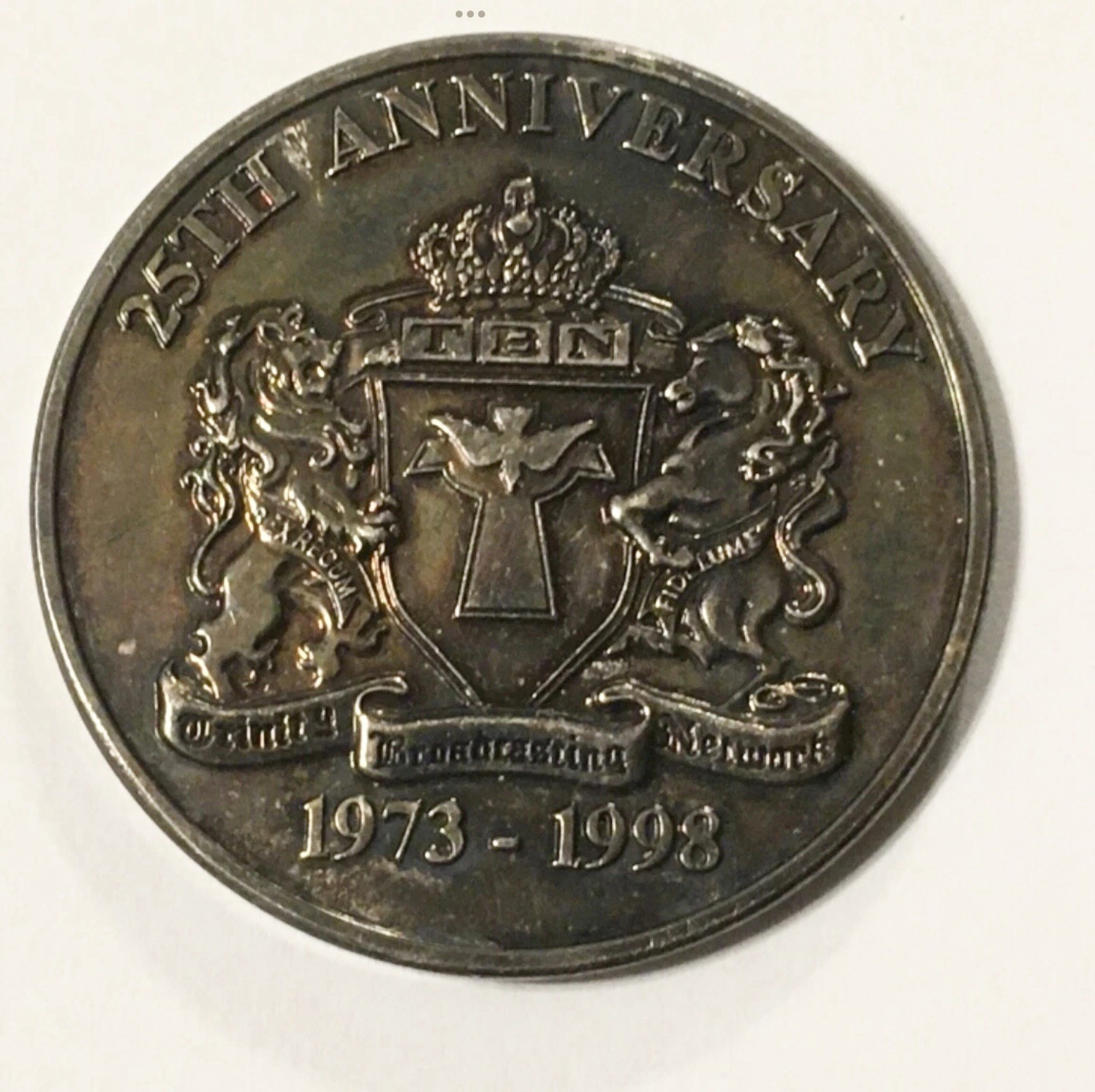 TBN Trinity Broadcasting Network 25th Anniversary 1998 Collector Coin