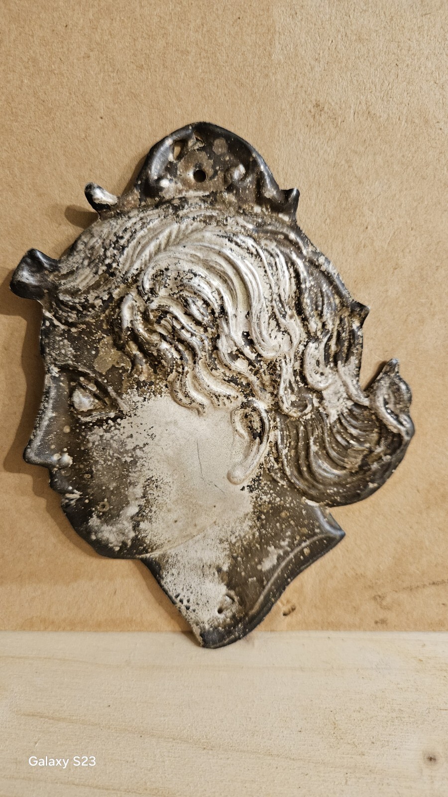 N.2 Ex Voto, Silver Foil, 1900 H 9.5, 11.5 Cm.