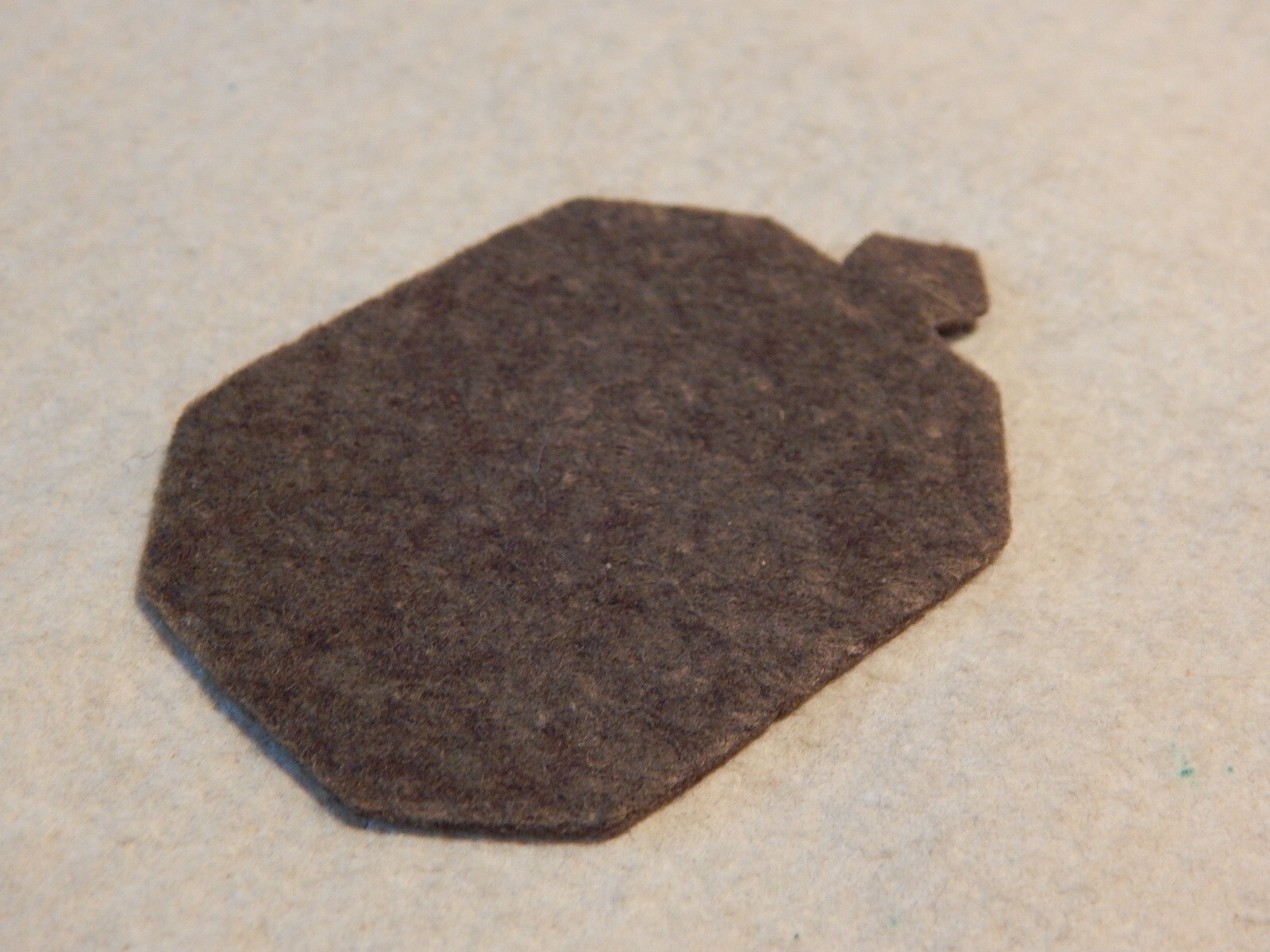 VTG 1950S CATHOLIC BADGE FELT BACK OUR LADY OF MT CARMEL PRAY FOR US