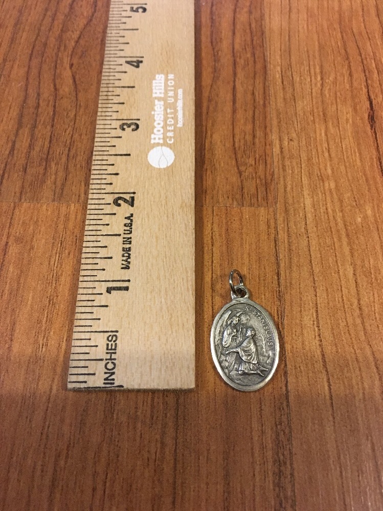 Metal Saint Stanislaus Religious Charm Pendant Made In Italy Pray For Us
