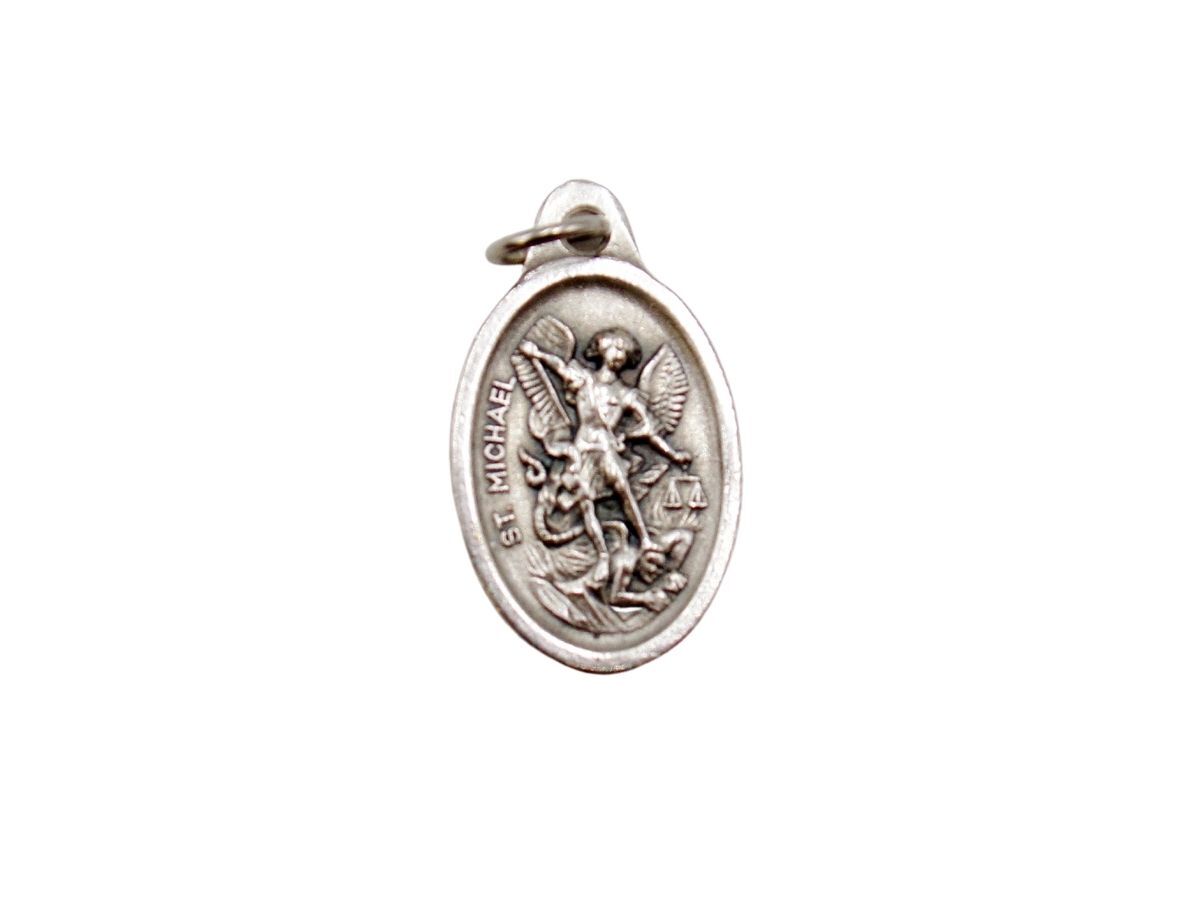 Guardian Angel and Archangel Saint Michael Lot of 4 Two Sided Pendant Medals