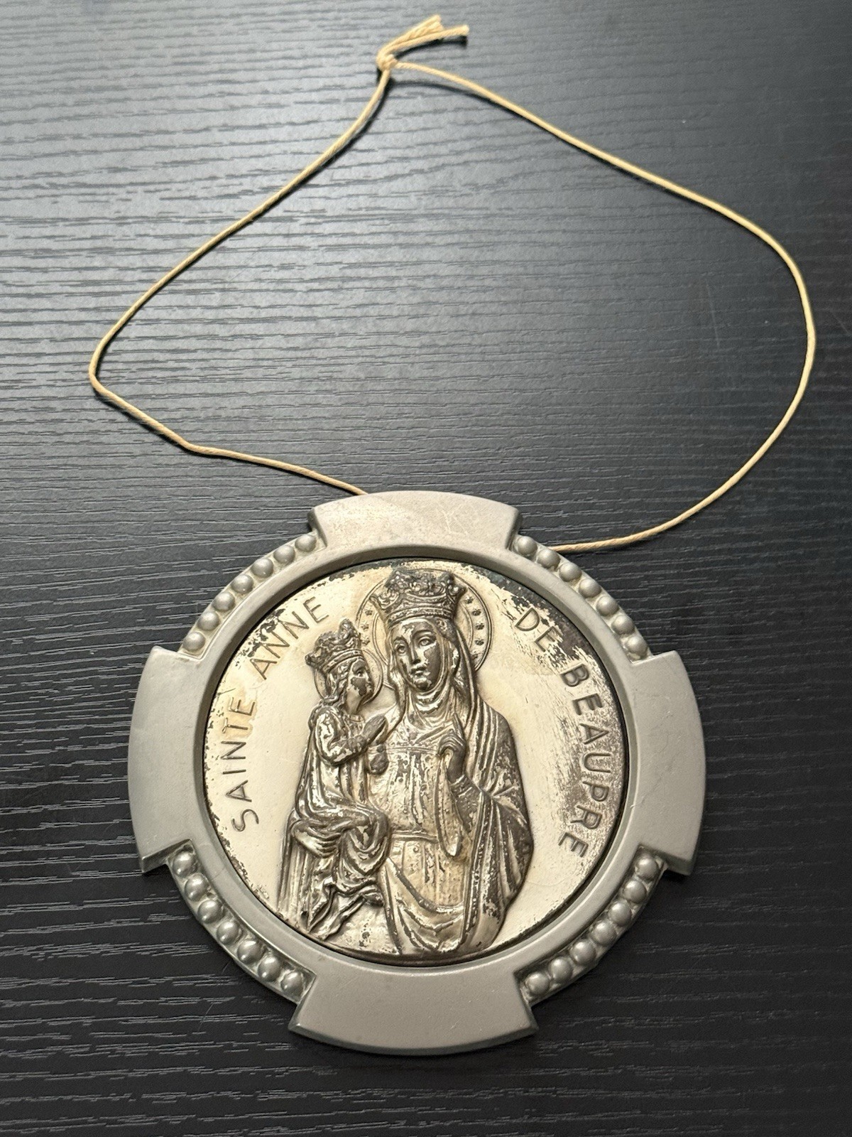RARE Religious 1950’s Saint Anne de Beaupré Souvenir