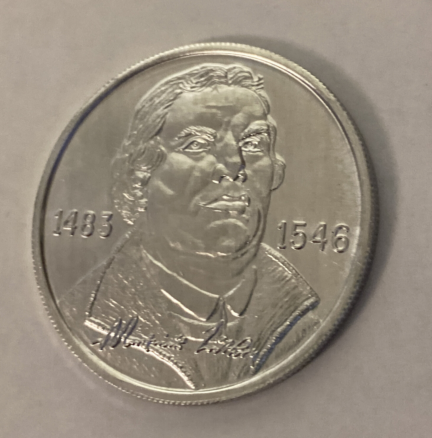 Martin Luther’s Birth 500th Anniversary Light Alloy Coin A21