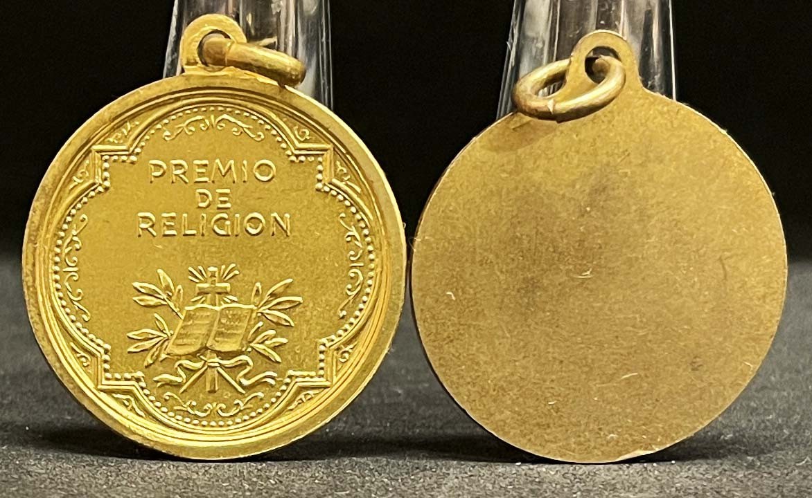 Italy lot x2 vintage Mary Help of Christians, Award Religion, Jesus & child