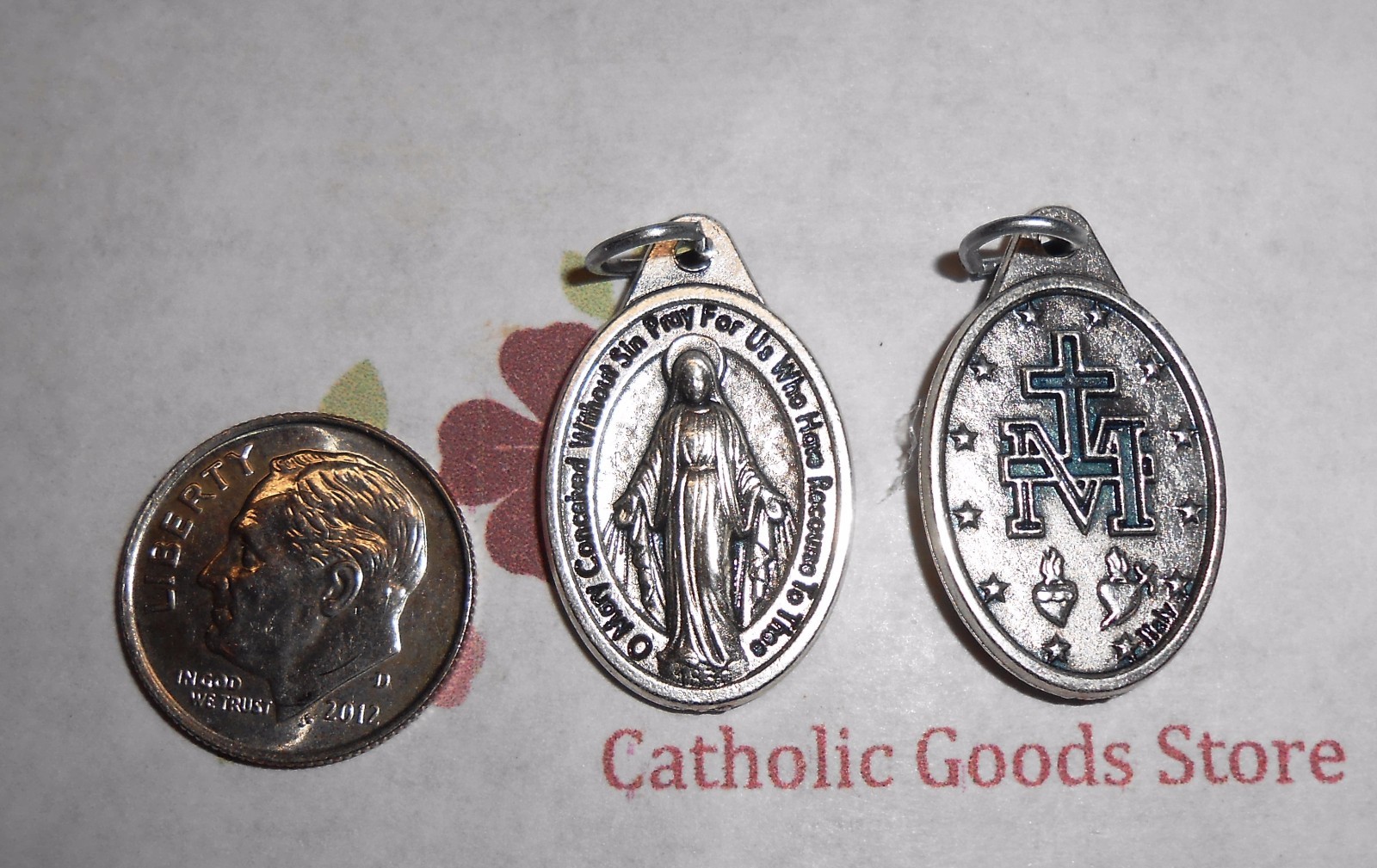 Miraculous Medal – English Version – Ox Die Cast Italian 1 inch Medal
