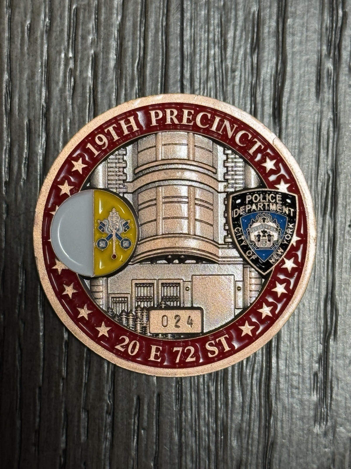 POPE FRANCIS 2015 VISIT NY 70th ANN. NYPD Challenge Coin- MINT 🔥🙏🔥
