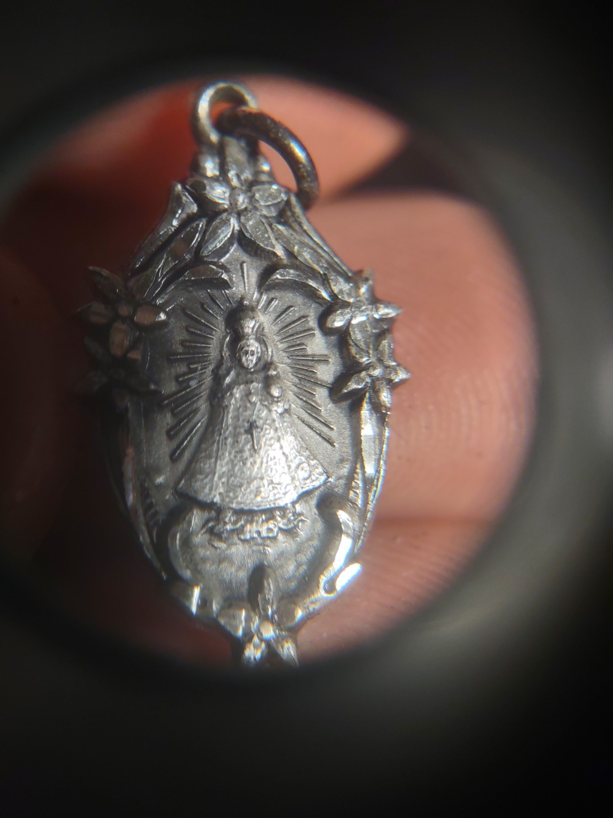 2.4 Gram Vintage Infant Of Prague Medal Sterling Silver 925 Religious Holy Charm