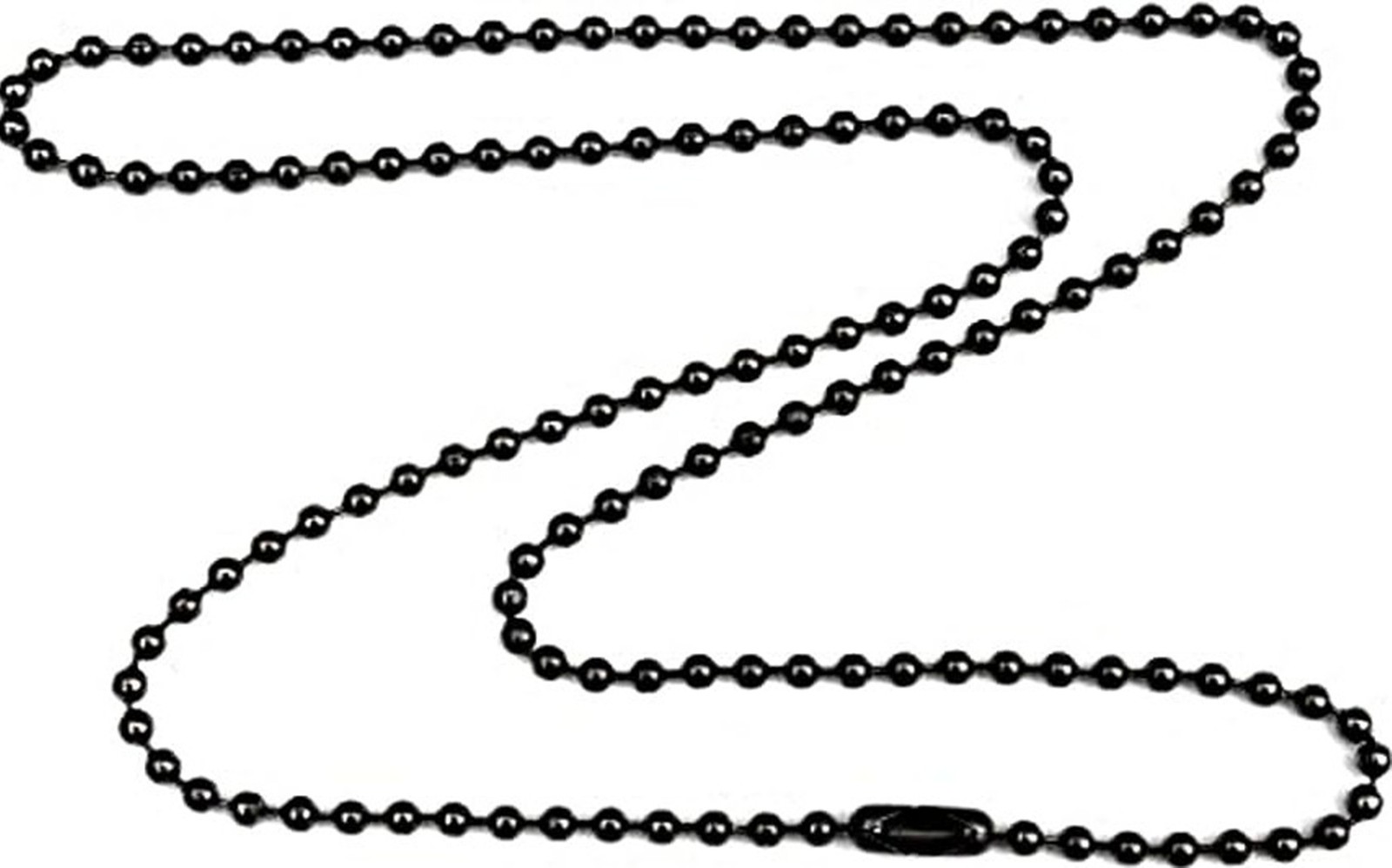 Gun Metal St Benedict Double Sided Medal w 30″ Bead Ball Chain Necklace